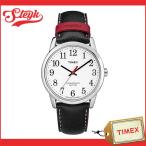 TIMEX TW2R40000 タイメックス 腕時計 アナログ Easy Reader イージーリーダー メンズ シルバー ホワイト ブラック レッド