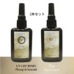レジン液 日本製 75ｇ 2本セット 高粘度（プックリ）タイプ・低粘度（サラサラ）タイプ オリジナル ＵＶLEDレジン液 送料無料