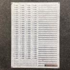 メタリック車番インレタ(485系/489系バラ)(Nゲージ)