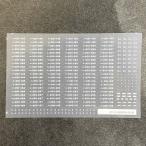 201系青梅線軽装車車番インレタ(Nゲージ)