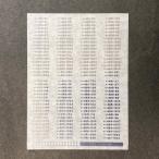 メタリック車番インレタ(485系上沼垂GU車)(Nゲージ)