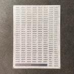 3700形・3000形系列前面メタリック車番(Nゲージ)