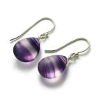 しましまフローライトピアスSV925