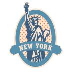 [ официальный Sticker Kingdom Japan] New York стикер Newyork Sticker кемпинг путешествие путешествие водонепроницаемый наклейка чемодан и т.п. применение (27.NYclassic)
