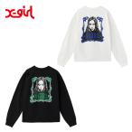 ショッピングオーナメント セール X-girl エックスガール ORNAMENT FACE L/S TEE 105253011015 オーナメントフェイスロングスリーブティー 長袖Tシャツ バックプリント レディース