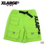 セール XLARGE KIDS エクストララージ キッズ ハーフパンツ 9401116-79 ブランド 春夏 短パン 110cm 黄緑 蛍光カラー 子供 正規取扱店