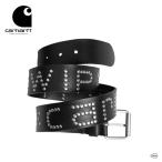 carhartt WIP カーハート ダブリューアイピー SCRIPT STUDS BELT I034422-25S スクリプトスタッズベル レザー 黒 ユニセックス 正規取扱店