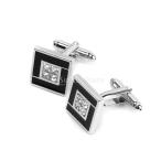 ノーブランド品カフスボタン カフス ステンレス シャツ ビジネス シルバー