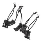  No-brand товар уличный резина шнурок есть подвешивание ниже type пряжка зажим ( черный ) 5 шт 