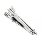 銀色 メンズ ネクタイピン ネクタイクリップ 矢型 矢印形