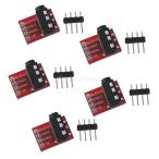  No-brand товар TRRS 3.5mm Jack break наружный основа доска headset стерео гнездо гнездо модуль повышение модуль 5 шт 