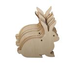 Yahoo! Yahoo!ショッピング(ヤフー ショッピング)ノーブランド品 クリスマスツリー用 木製 MDF オーナメント うさぎ型 12cm （ナチュラル） 10個