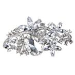 ノーブランド品 ファッション 結婚式  クリスタル ラインストーン  ブローチピン ブローチ スカーフピン 宝石