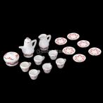 Yahoo! Yahoo!ショッピング(ヤフー ショッピング)ノーブランド品 飾り物 装飾 ドールハウス ミニチュア 食器 ダイニング  お茶 ティーセット   1/12  手作り アクセサリー