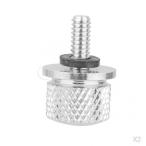  Harley Dyna спорт Star для 1/4 дюймовый CNC сиденье крепление болт винт колпак сиденье болт серебряный 