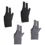  Professional бильярд левый 3 палец перчатка специальный перчатки черный . серый 4 шт. комплект 