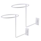 2 Xオートバイヘルメットホルダーハンガーラックジャケットフックギフトホワイト