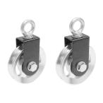 シングルホイールスイベルプーリーフィットネスリフトケーブルシステムDIYビルドローラー2サイズ