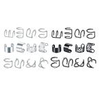 Yahoo! Yahoo!ショッピング(ヤフー ショッピング)24ピース/個ステンレススチールシックなイヤーカフミックススタイル非ピアスフープメンズ