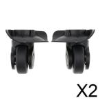  путешествие кейс для 2x универсальный немой чемодан багаж литейщик для замены колесо 