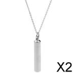 Yahoo! Yahoo!ショッピング(ヤフー ショッピング)2xシルバーメモリアル壷火葬チャームペンダントネックレス記念品アッシュホルダー