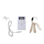  liquid crystal display portable Mini FM pocket radio digital Minya geo portable all 2 color - white 