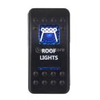 12V 20A ROOF LIGHTS  ロッカート グル スイッチ 青色 LED ライト カー ボート 販売 5ピン