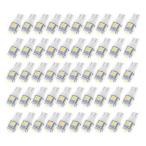 LED電球 50個入 T10 5050-5 SMD LEDバルブ 超明るい 6000K 白 車内照明