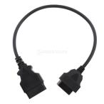 全7サイズ 延長ケーブル 16ピン オス-メス延長ケーブルコネクタ プラスチック 金属製 診断ケーブル 汎用 - 0.5m 1.6フィート