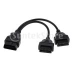 すばらしい性能 1to2のディバイダーのアダプターの延長16 PinケーブルYケーブル