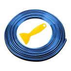 カー インテリア モールディング ストリップ トリム 取り付けツール付き 10M ドア用 ブルー