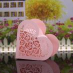 Yahoo! Yahoo!ショッピング(ヤフー ショッピング)[ノーブランド 品] 20枚 バラ 紙カット キャンディー ボックス リボン 結婚式 パーティー 好意 ギフト パーティー ボックス ベビーシャワー ピンク