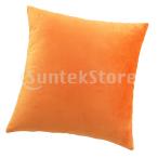 装飾スロー枕カバーベルベットクッションカバー枕カバーオレンジ60 x 60 cm