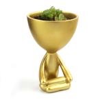 多肉植物プランター装飾瞑想置物植木鉢花瓶ゴールデン