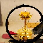  оборудование орнамент .. Lotus свеча держатель Gold 4 дюймовый цветок свеча держатель масло свет буддизм артефакт балкон для 