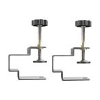 2x ステンレス鋼木工クランプ固定安定固定クリップ調整 5.9cmx3cm