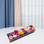 アクリルフラワーベース 長方形フローラルベース ダイニングテーブル用センターピース L