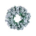 人工雪のクリスマスリース フロントドアリース ホリデーハウスウィンドウ用 L