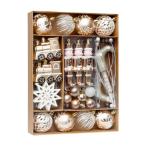 50 ピース クリスマス ボール オーナメント セット クリスマス ツリー ハンギング デコレーション DIY クリスマス デコレーション