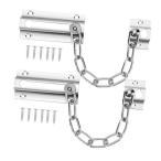  дверь chain lock 2 шт торцевая дверь аппаратное обеспечение часть открытие и закрытие крепкий цепь дверь защита Home система безопасности замок .. для 