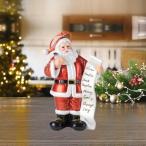 サンタクロース像 クリスマスの置物 アート作品コレクション 樹脂彫刻 テーブルセンターピース 寝室 本棚用装飾