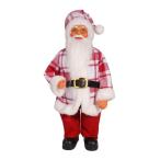  Santa Claus. украшение кукла практический оборудование орнамент Рождество украшение для бытового использования красный белый в клетку 