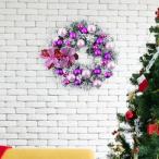 クリスマスリース ドア クリスマスボール オーナメント 窓 人工クリスマスリース スタイル I