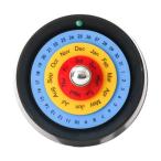 ディスク卓上カレンダー 回転カレンダー バレンタインデーギフト ナイトスタンド ブラック