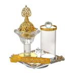  Arabia способ курильница курильница Vintage стиль compact подарок желтый золотой. . установить украшение скатерть-раннер деталь .. для 