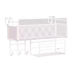 ショッピング二段ベッド ベッドサイド吊り下げ収納バスケット フック付き ベッド＆二段ベッド ホテル 寮用 ティッシュボックス付き