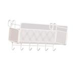 ショッピング二段ベッド ベッドサイド吊り下げ収納バスケット フック付き ベッド＆二段ベッド用 ホテル寮 ティッシュボックスなし