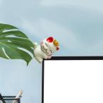  маленький манэки-нэко изображение поверхность белый настольный полка витрины . вход, ТВ-монитор для стиль A