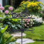 オートバイ用風見鶏 オートバイ用風見鶏 アートアイアン製 風向計 ガーデンファーム金属製