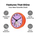  автобус салон часы водонепроницаемый круглый манга рисунок маленький размер living салон домашний бассейн orange 